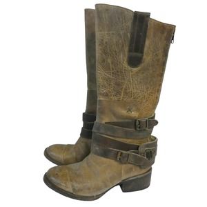 FREE BIRD BY STEVEN DKOTA LEATHER WOMEN'S BOOTS sz 6